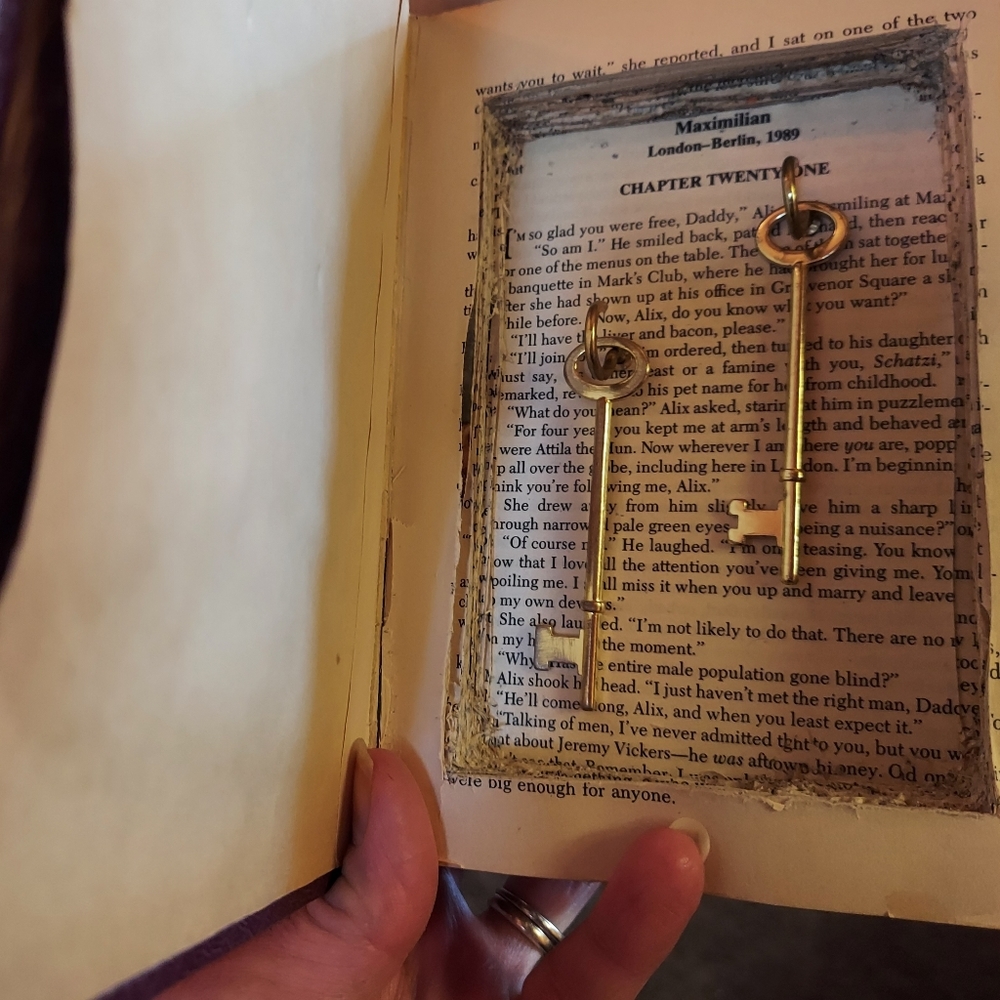 Fake book to hide keys